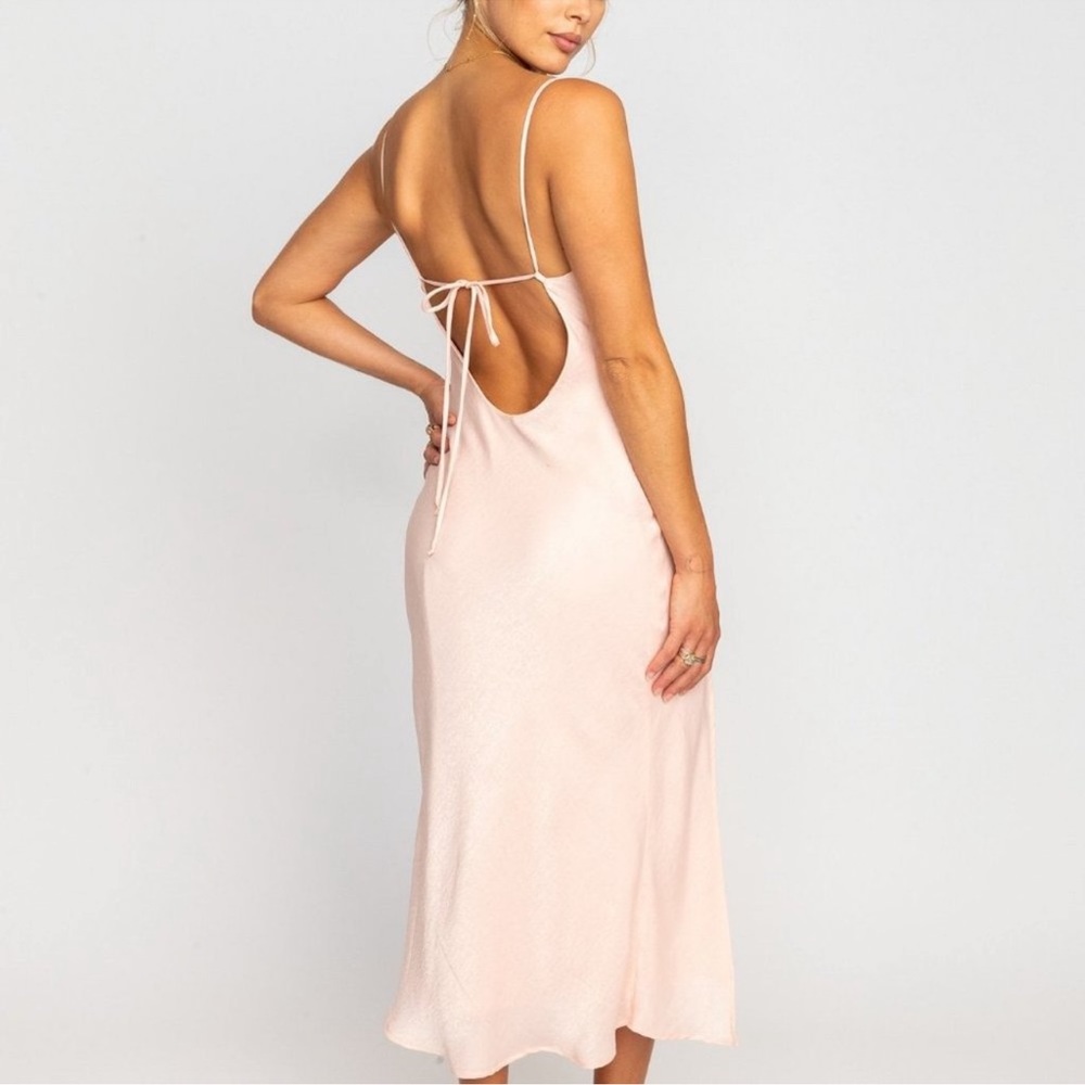 River slip maxi dress
